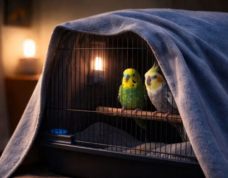 Kuş Kafesi Gece Örtülmeli mi?