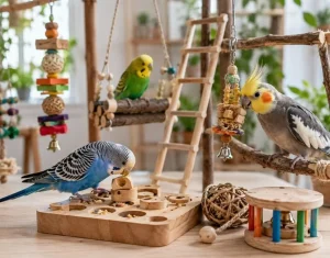 Kuşlarda Oyun ve Zeka Geliştirici Aktiviteler